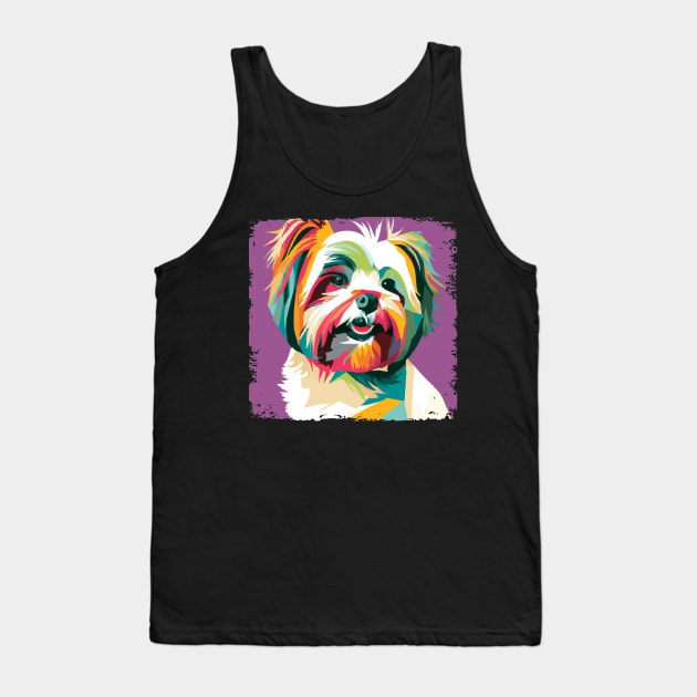 Biewer Terrier Pop Art - Dog Lover Gifts Tank Top by PawPopArt